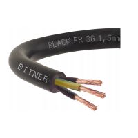 Kabel sterowniczy BIT 500 FR 3x1,5 300/500V czarny BĘBEN | SB1894 Bitner