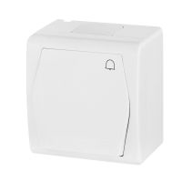 Łącznik n/t zwierny “dzwonek” IP44, biały, Hermes 2 | 1005-00 Elektro-Plast Nasielsk