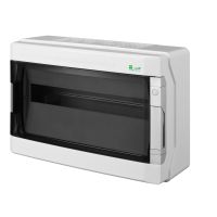 Rozdzielnica n/t RN 1/18 (N+PE) IP65 RAL7035+drzwi transparentne 432x290,5x160mm, Galant Plus | 1604-01 Elektro-Plast Nasielsk