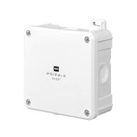 Puszka n/t 98x98x46, IP55/65, z zaciskami 5x2,5mm2, biała RAL9003 2K | 0290-01 Elektro-Plast Nasielsk