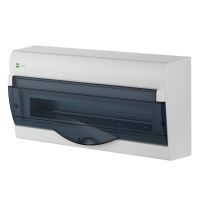 Rozdzielnica n/t RN 1x20+2 PE+N IP40 drzwi dymne 456x225x116 mm GREEN BOX | 2355-01 Elektro-Plast Nasielsk