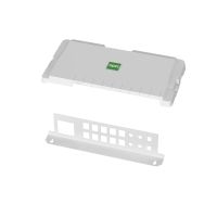 Patch-panel 18-portowy metalowy z pokrywą, biały, MSF | 2000-48 Elektro-Plast Nasielsk
