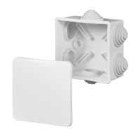 Puszka n/t 76x76x40, IP55, biała FAST-BOX F6 | 0242-10 Elektro-Plast Nasielsk