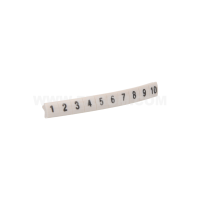 Oznacznik przewodów EZ-5B/1-10 biały (opak 100szt) | R34RR-02050403600 Ergom