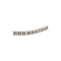 Oznacznik przewodów EZ-5B/51-60 biały (opak 100szt) | R34RR-02050404100 Ergom