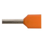 Końcówka tulejkowa izolowana podwójna HI 2X0,5/8 przekrój: 2x0,5mm2, dł. tulejki 8 (opak 500szt) | E08KH-02020100101 Ergom