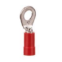 Końcówka oczkowa izolowana KOI 1/4 PC, przekrój: 1,0mm2, otwór pod śrubę M4 (opak 100szt) | E09KO-02010200400 Ergom