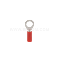 Końcówka oczkowa izolowana KOI 1/6 PCV, przekrój: 1,0mm2, otwór pod śrubę M6 (opak 100szt) | E09KO-02010300600 Ergom
