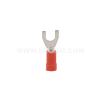 Końcówka kablowa widełkowa izolowana KWI 1/5 przekrój: 1,0mm2, otwór pod śrubę M5 (opak 100szt) | E09KO-02030101100 Ergom