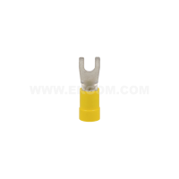 Końcówka kablowa widełkowa izolowana KWI 6/3,5 przekrój: 6mm2, otwór pod śrubę M3,5 (opak 100szt) | E09KO-02030102300 Ergom