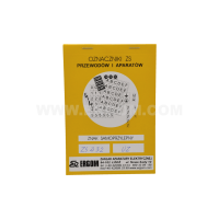 Oznaczniki samoprzylepne ZS D32/UZ, białe (opak 1szt) | E04ZP-02030406300 Ergom
