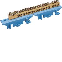 Listwa przyłączeniowa z cokołem neutralna 1x25 + 8x16 + 8x10 mm2 | KM17N Hager