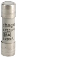 Wkładka bezpiecznikowa cylindryczna CH-10 10x38mm gPV 25A 600VDC | LF325PV Hager