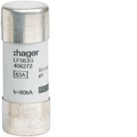 Wkładka bezpiecznikowa cylindryczna CH-22 22x58mm gG 25A 500VAC | LF525G Hager