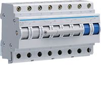 Modułowy przełącznik zasilania 3P+N I-0-II 63A 400VAC | SF463 Hager