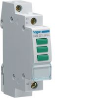 Lampka sygnalizacyjna LED 3x zielona 230VAC | SVN221 Hager