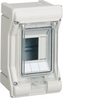Rozdzielnica n/t IP65 odporna na UV bez przetłoczeń 1R/3M (1x3), Vector outdoor | VE103SN Hager