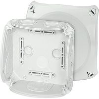 Puszka instalacyjna wewnętrzna DK 0600 GZ IP66 130x130x77mm, bez zacisków, szara | 62000153 Hensel