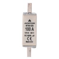 Wkładka bezpiecznikowa WTNH gG/gL, 120kA/500VAC, 20kA/250VDC (zwłoczna), WTNH 000 100A | 1115282113T Apator