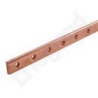 Szyna płaska miedziana z otworami M5 12x4mm, dł. 1m | 037389 Legrand