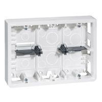 Puszka n/t, głębokość 46mm, do uchytu 080266, 2x6 lub 2x8 lub 2x3x2 moduły poziomo, Mosaic | 080276 Legrand