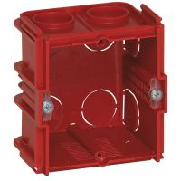 Puszka pojedyncza do ścian murowanych do łączenia w puszki wielokrotne, głębokość 50mm, Batibox | 080151 Legrand