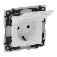Gniazdo 2P +Z z przesłoną Schuko, białe, Valena Life | 753119 Legrand