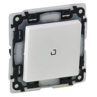 Łącznik 1-biegunowy podświetlany biały 10 AX, 250 V, Valena Life | 752161 Legrand
