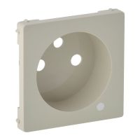 Plakietka gniazda pojedynczego z/u, ze wskaźnikiem LED, kremowa, Valena Life | 754871 Legrand