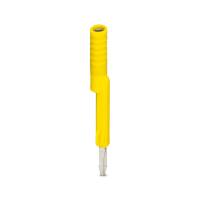 Adapter testowy, do wtyków pomiarowych 4 mm i złączek szynowych z podziałką od 8,2 mm, żółty | 3032745 Phoenix Contact