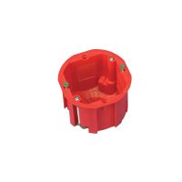 Puszka p/t PK-60 68x60mm, głęboka, do płyt gipsowych, z wkrętami, IP30, czerwona | A.0040A Pawbol
