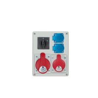 Rozdzielnica n/t R-BOX 200x250x150mm, 240 1x16A/5P 1x32A/5P 2x250V 0/1, IP44, biała | B.1094W Pawbol