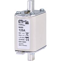 Wkładka bezpiecznikowa (topikowa) NH00 125A gBat 80V DC Magazyny energii | 004110083 Eti