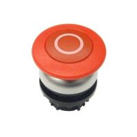 Przycisk grzybkowy z opisem, M22-DP-R-X0, czerwony RMQ-Titan | 216720 Eaton