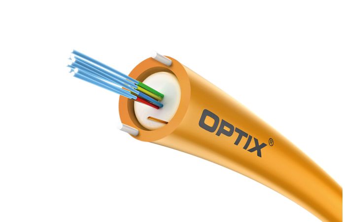 Kabel światłowodowy OPTIX DAC Z-XOTKtcdDb 4J UC202 4x9/125 ITU-T G.652D 0.8kN BĘBEN | Z-XOTKTCDDB-D-04X652 Sdunnger