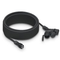 Przedłużacz budowlany 3gniazdowy, IP54, 16A , H05RR-F, 3x2,5, 5m, czarny | W-01169 Plastrol