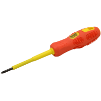 Śrubokręt krzyżakowy, izolacja 1000V, żółto-czerwony AC 1000V, 3x75mm(1szt) | SD375S Tracon