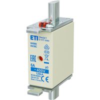 Wkładka bezpiecznikowa (topikowa) NH000 6A gG 400V zwłoczna | 004181103 Eti