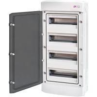 Rozdzielnica modułowa n/t 4x12 transparentna IP65 1500V DC PV/UV ECH-48PT-s DIDO | 001100306 Eti