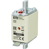 Wkładka bezpiecznikowa (topikowa) NH00 6A gG 800V Fotowoltaika - PV | 004184512 Eti