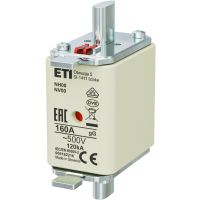 Wkładka bezpiecznikowa (topikowa) NH00 160A gG 500V zwłoczna | 004182216 Eti