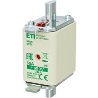 Wkładka bezpiecznikowa (topikowa) NH00 50A aM 690V silnikowa | 004182411 Eti