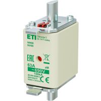 Wkładka bezpiecznikowa (topikowa) NH00 63A aM 690V silnikowa | 004182412 Eti