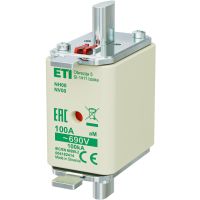 Wkładka bezpiecznikowa (topikowa) NH00 100A aM 690V silnikowa | 004182414 Eti