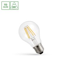 Lampa LED  GLS  E-27 230V 4W COG  WW CLEAR Spectrum | WOJ+13876 Wojnarowscy
