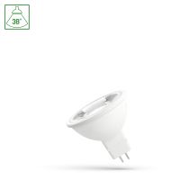 Lampa LED MR16 12V 4W SMD 38 ST CW z soczewką Spectrum | WOJ+14097 Wojnarowscy