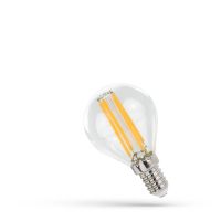 Lampa LED kulka E-14 230V 4W COG NW CLEAR Spectrum | WOJ+14334 Wojnarowscy