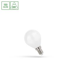 Lampa LED kulka E-14 230V 6W COG NW MILKY Spectrum | WOJ+14395 Wojnarowscy