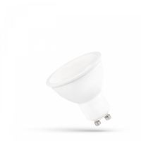 Lampa LEDspot 9W 740lm CW 6000K GU10 230V SMD 110 st. z mleczną szybką biała SPECTRUM zimna biała | WOJ+13257_9W Wojnarowscy