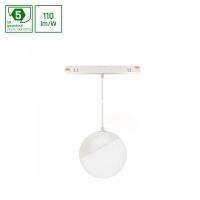Oprawa LED GLOBE P  kula zwis na szynop. 100 (850mm kabel) 5W 165st biała 5 lat gw. DALI system SHIF | WLD+40034_DALI Wojnarowscy